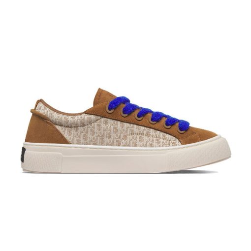 B33 SNEAKER BROWN CREAM OBLIQUE JACQUARD - DO133