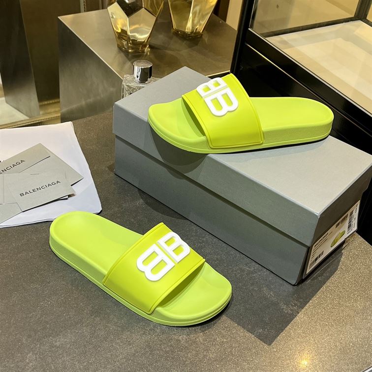 BALENCIAGA BB POOL SLIDE SANDALS - BBD012