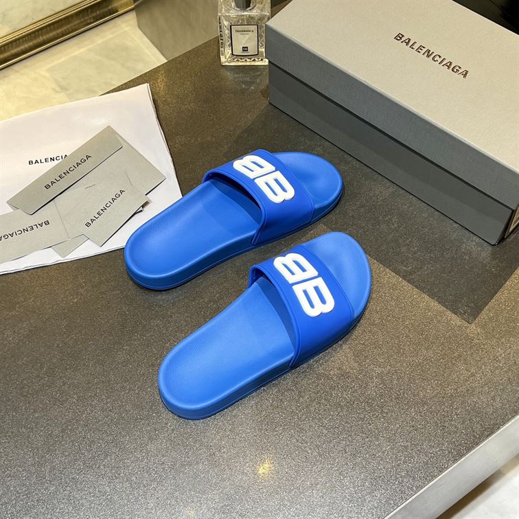 BALENCIAGA BB POOL SLIDE SANDALS - BBD013