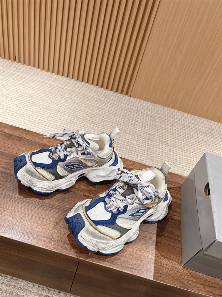 BALENCIAGA CARGO SNEAKER WHITE BLUE - BLA095