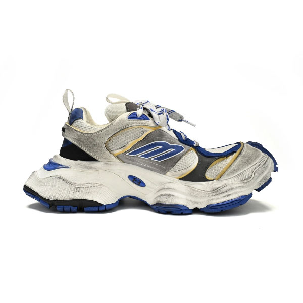 BALENCIAGA CARGO SNEAKER WHITE BLUE - BLA095