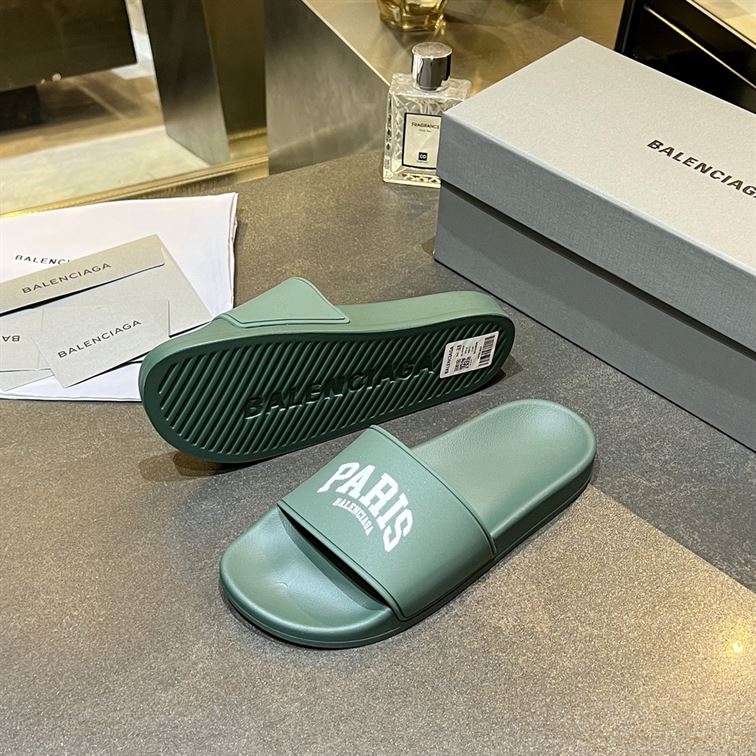 BALENCIAGA CITIES PARIS POOL SLIDE SANDAL - BBD006