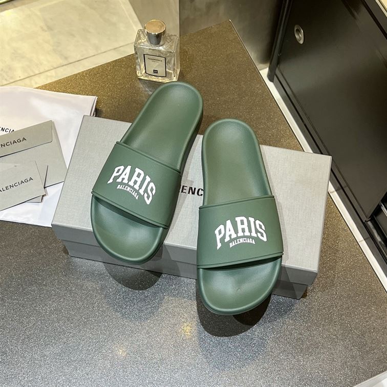 BALENCIAGA CITIES PARIS POOL SLIDE SANDAL - BBD006
