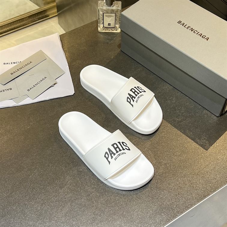 BALENCIAGA CITIES PARIS POOL SLIDE SANDAL - BBD007