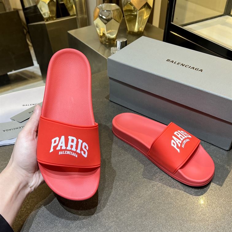BALENCIAGA CITIES PARIS POOL SLIDE SANDAL - BBD009