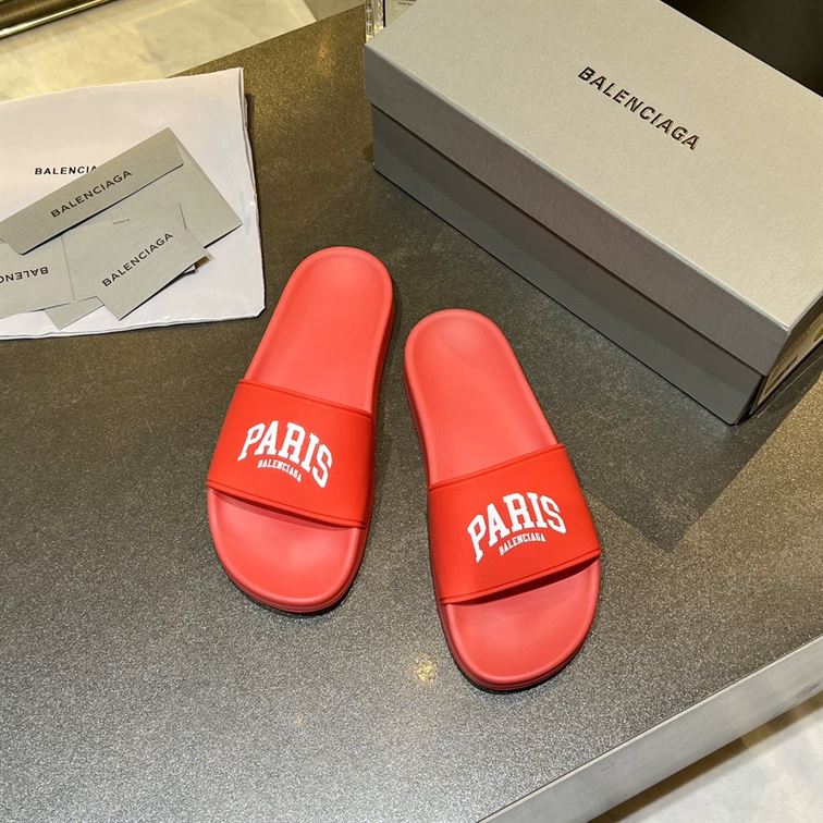 BALENCIAGA CITIES PARIS POOL SLIDE SANDAL - BBD009