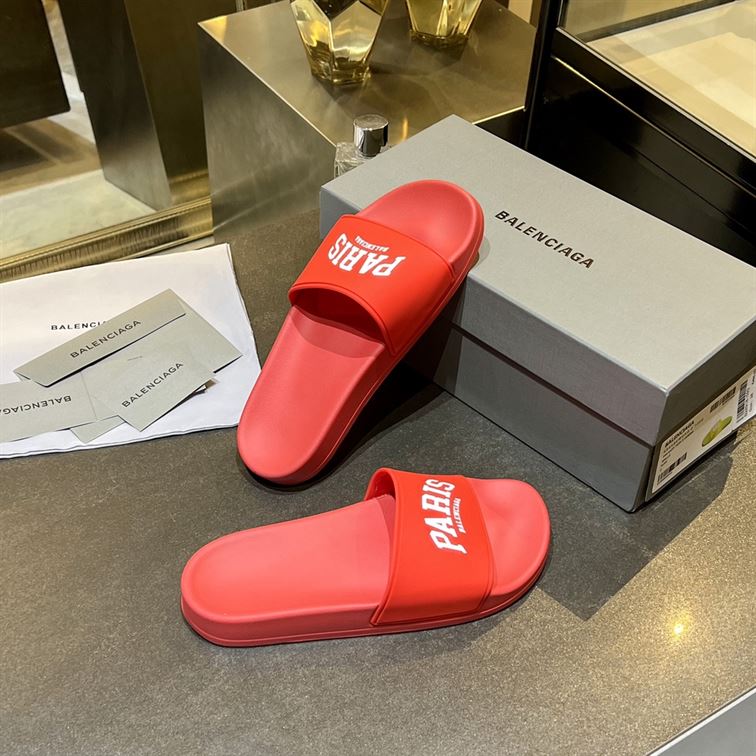 BALENCIAGA CITIES PARIS POOL SLIDE SANDAL - BBD009