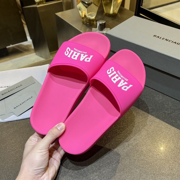 BALENCIAGA CITIES PARIS POOL SLIDE SANDAL - BBD010