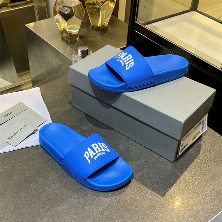 BALENCIAGA CITIES PARIS POOL SLIDE SANDAL - BBD011