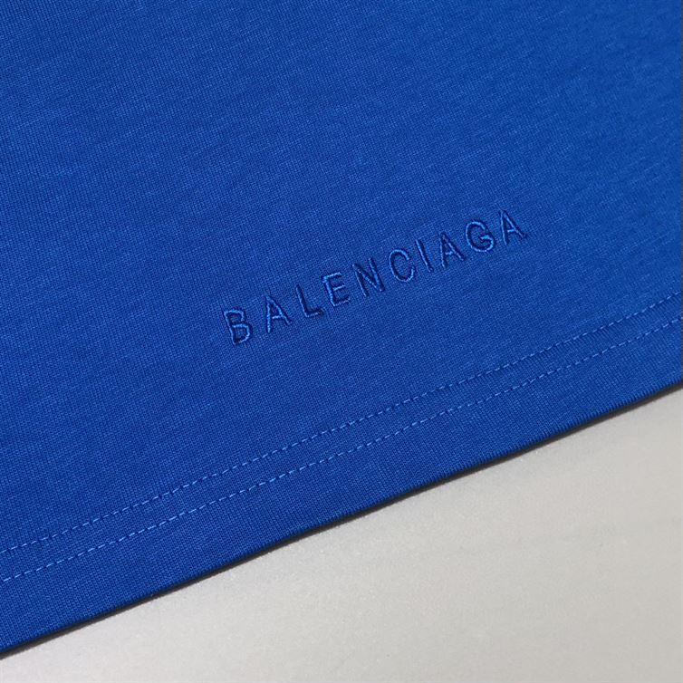 BALENCIAGA MEN'S THE SIMPSONS TM 20TH TELEVISION T-SHIRT OVERSIZED IN INDIGO - BAS006