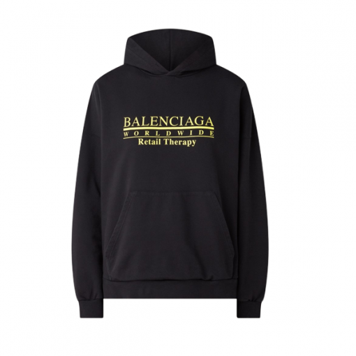 BALENCIAGA RETAIL THERAPY LOGO HOODIE - BH005