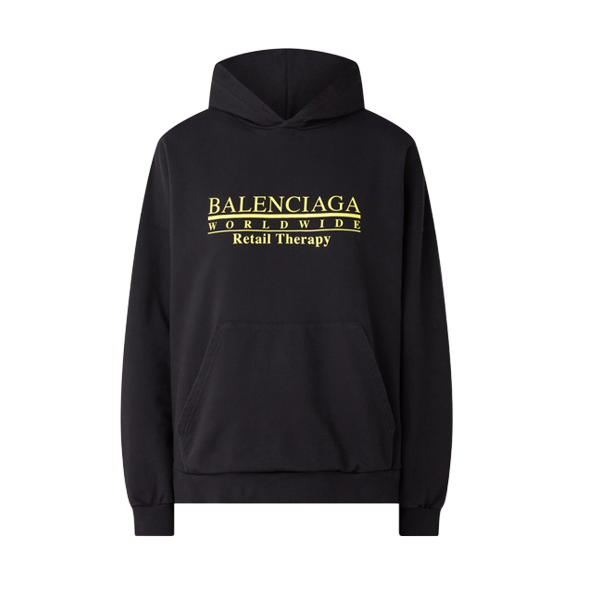 BALENCIAGA RETAIL THERAPY LOGO HOODIE - BH005