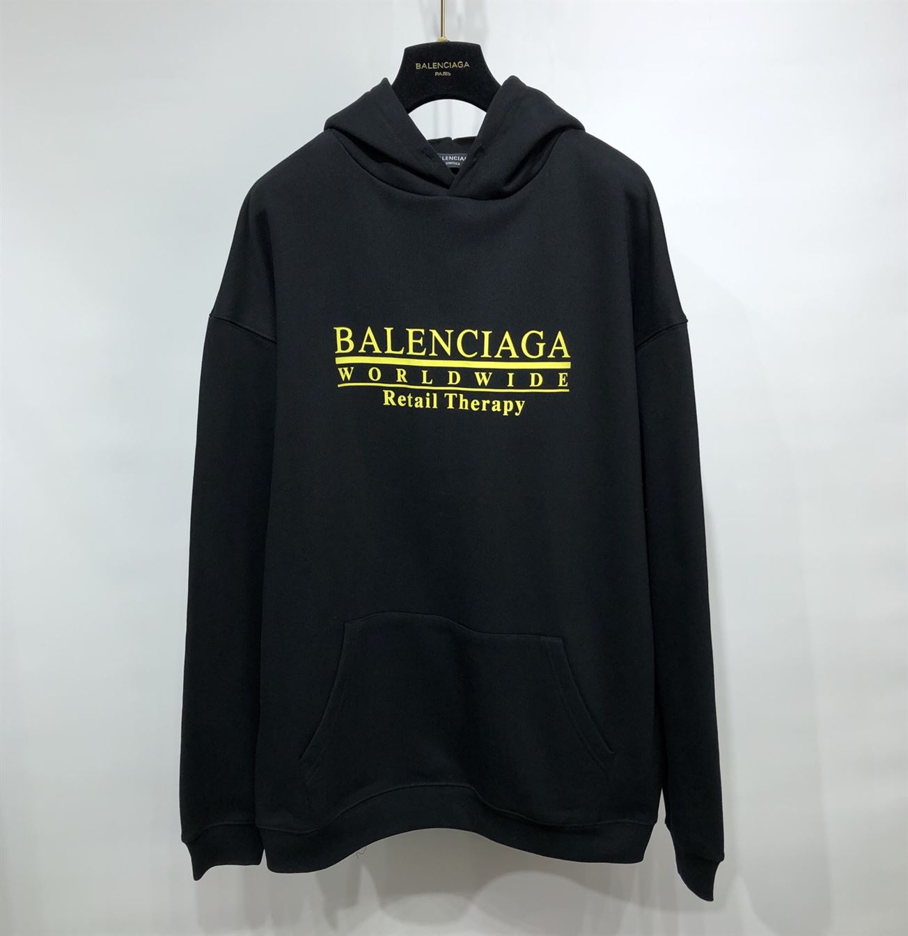 BALENCIAGA RETAIL THERAPY LOGO HOODIE - BH005