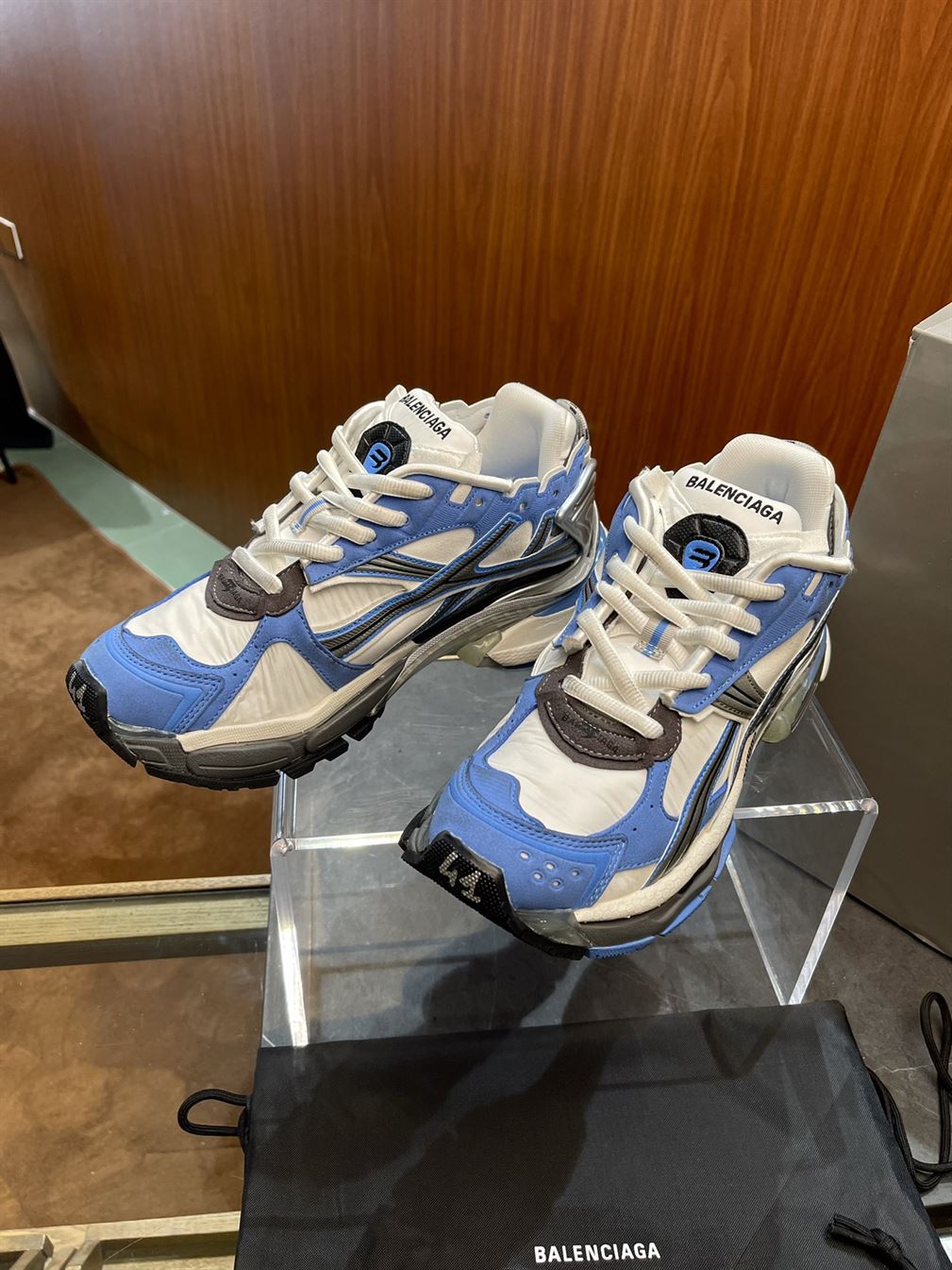 BALENCIAGA RUNNER SNEAKER 'BLUE GREY' - BLA077