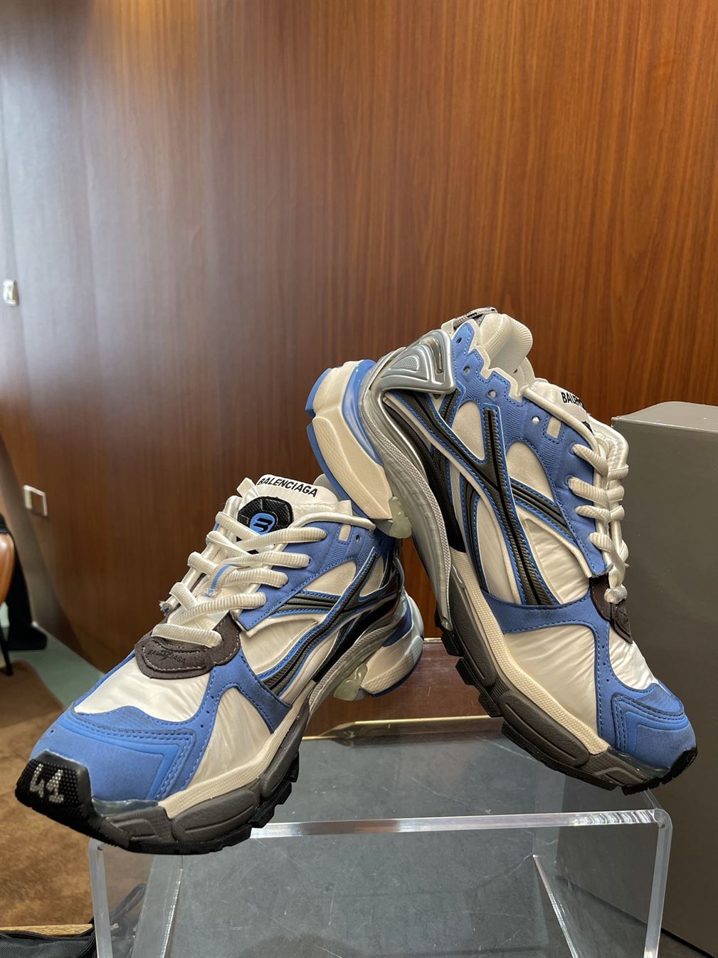 BALENCIAGA RUNNER SNEAKER 'BLUE GREY' - BLA077