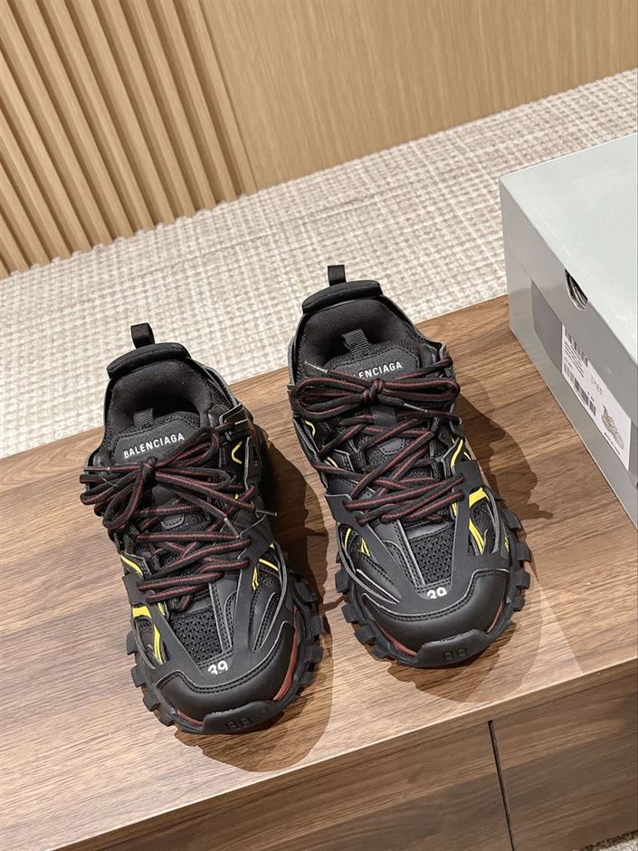BALENCIAGA TRACK TRAINERS BLACK YELLOW - BLA066