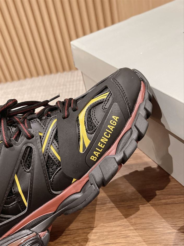 BALENCIAGA TRACK TRAINERS BLACK YELLOW - BLA066