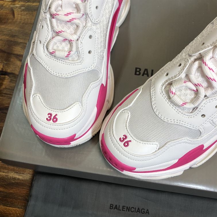 BALENCIAGA TRIPLE S 1.0 IN WHITE AND PINK - BLA023