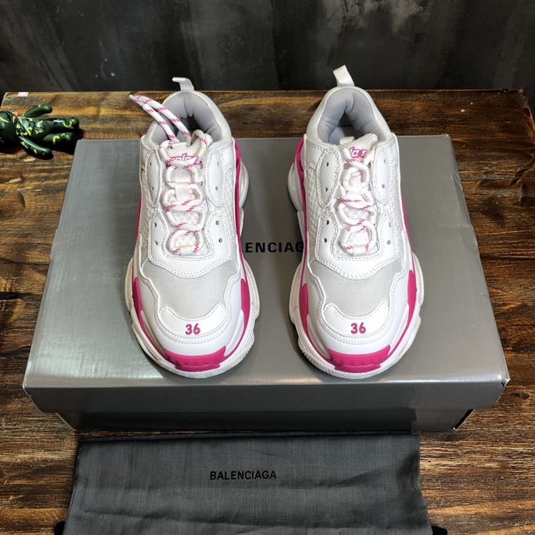 BALENCIAGA TRIPLE S 1.0 IN WHITE AND PINK - BLA023