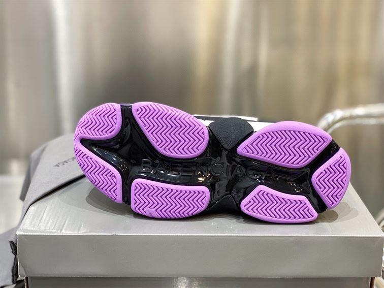 BALENCIAGA TRIPLE S 1.0 SNEAKERS IN WHITE AND LILAC - BLA021