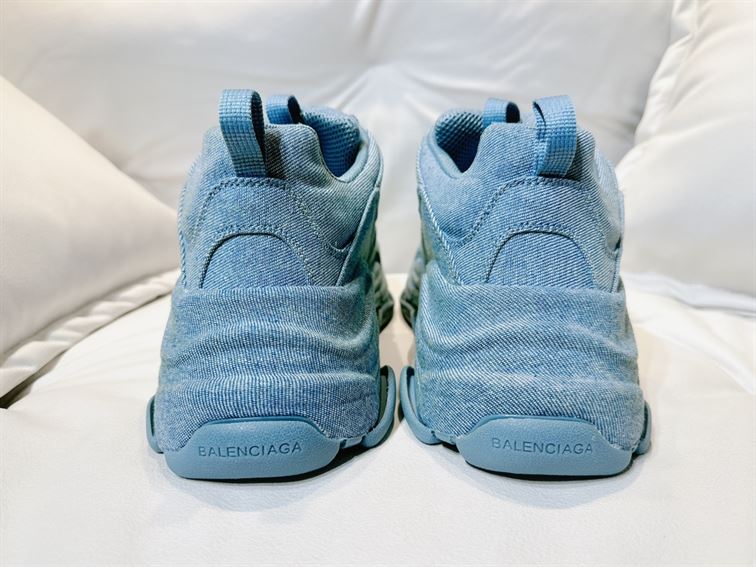 BALENCIAGA TRIPLE S SNEAKER DENIM IN BLUE - BLA078