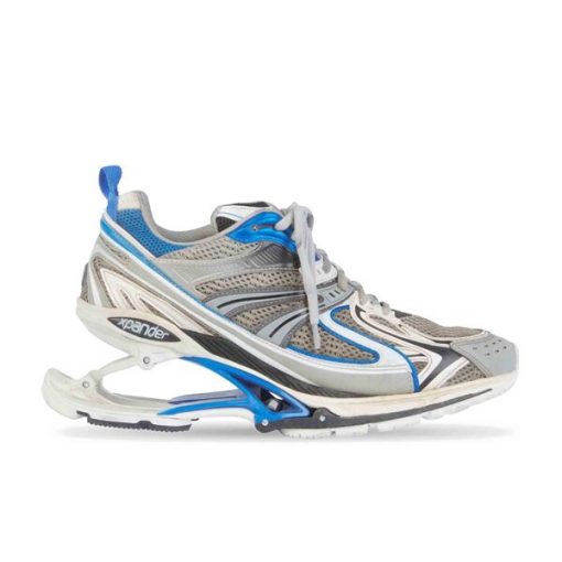 BALENCIAGA X-PANDER SNEAKER IN BLUE/SILVER - BLA044