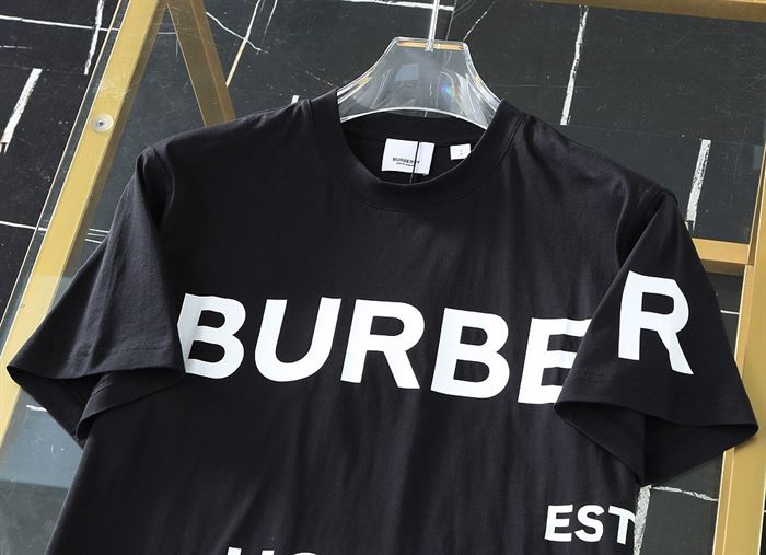 BURBERRY HORSEFERRY PRINT COTTON OVERSIZED T-SHIRT - BRS001