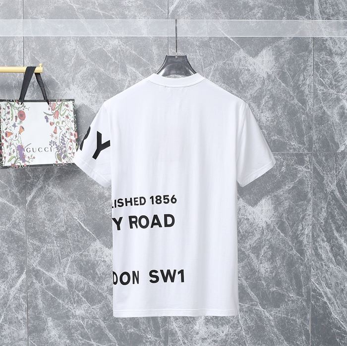 BURBERRY HORSEFERRY PRINT COTTON OVERSIZED T-SHIRT - BRS002