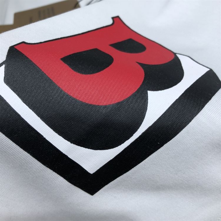 BURBERRY LETTER GRAPHIC COTTON OVERSIZED T-SHIRT - BRS019