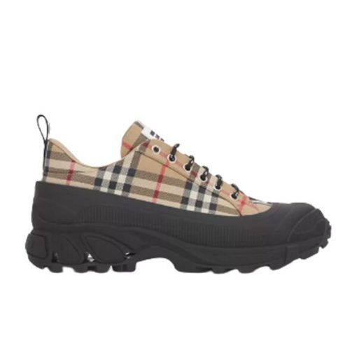 BURBERRY VINTAGE CHECK COTTON ARTHUR SNEAKERS - BBR028