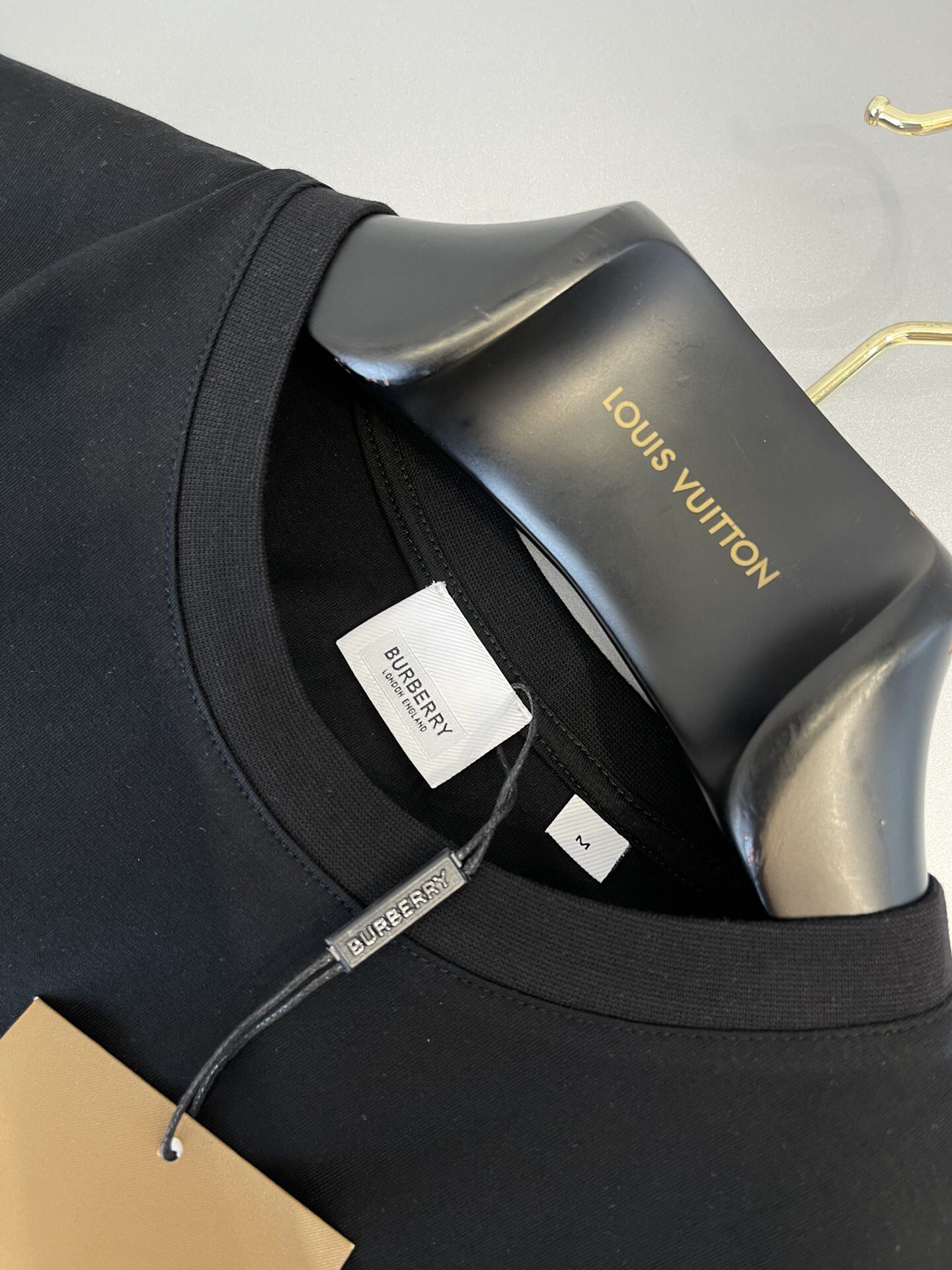 BURBERRY VINTAGE CHECK POCKET COTTON OVERSIZED T-SHIRT - BRS012