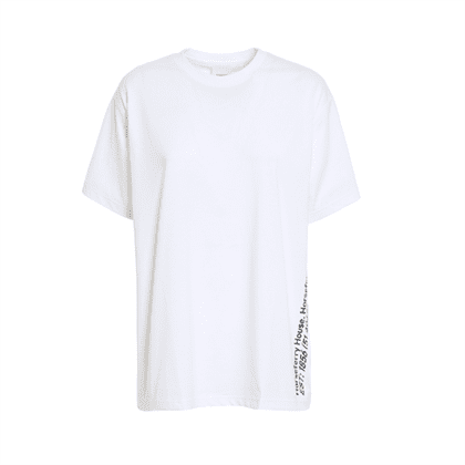 BURBERRY WHITE CARRICK COORDINATE T-SHIRT - BRS031