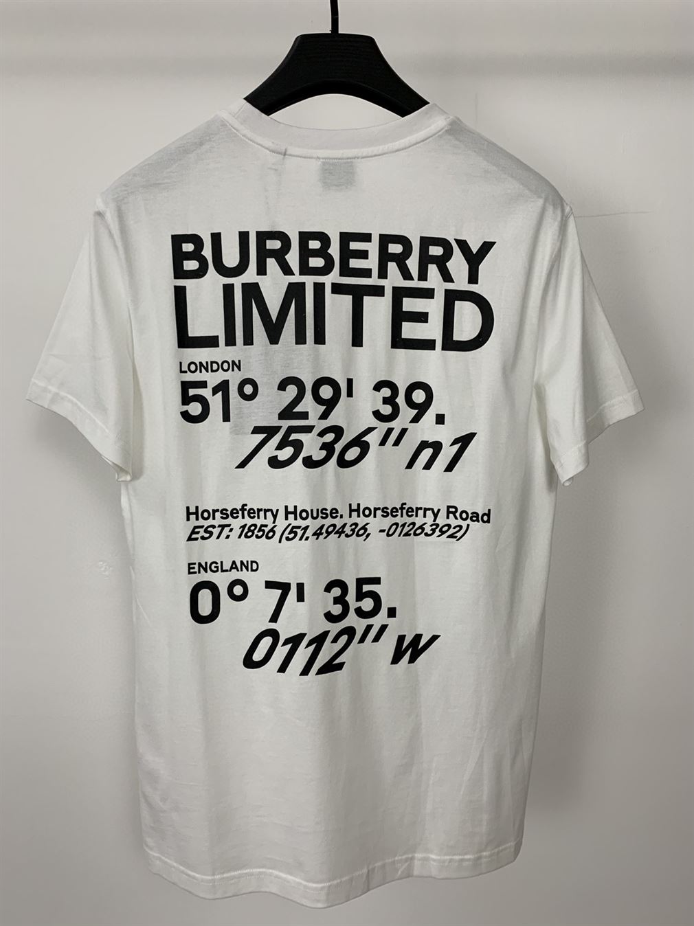 BURBERRY WHITE CARRICK COORDINATE T-SHIRT - BRS031