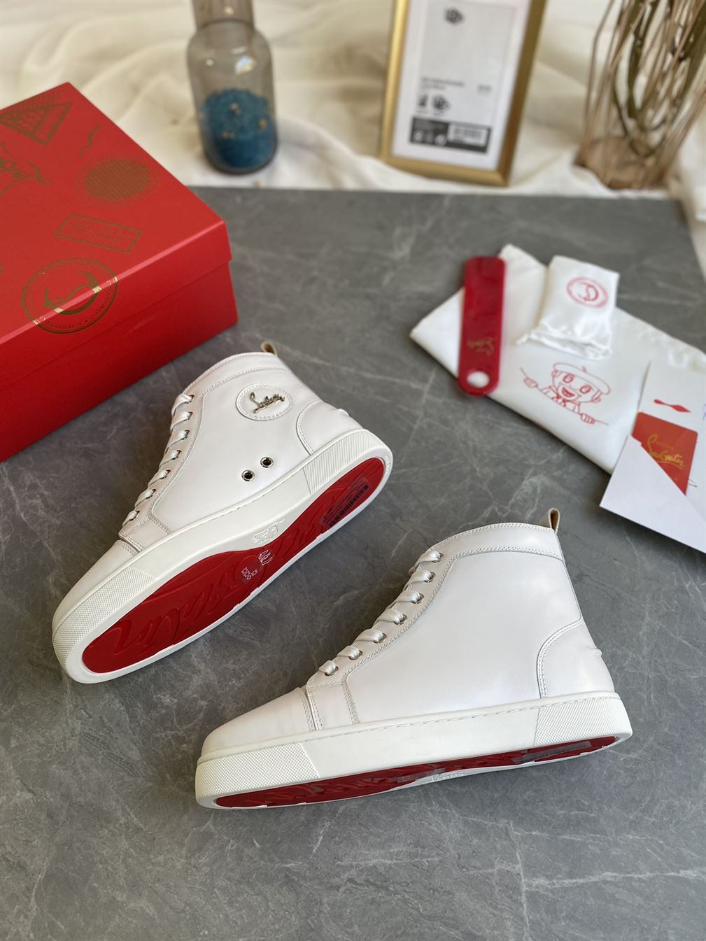 CHRISTIAN LOUBOUTIN HIGH TOP SNEAKER - CLS002