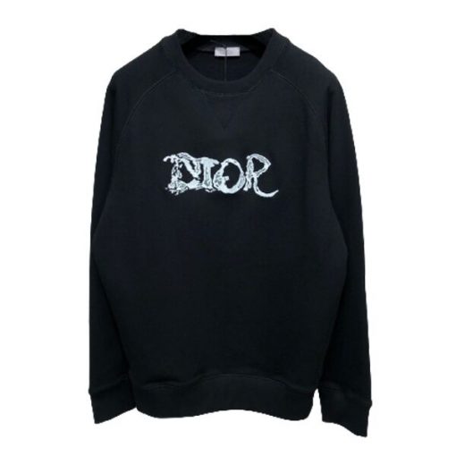 DIOR AND PETER DOIG HOODED SWEATSHIRT BLACK