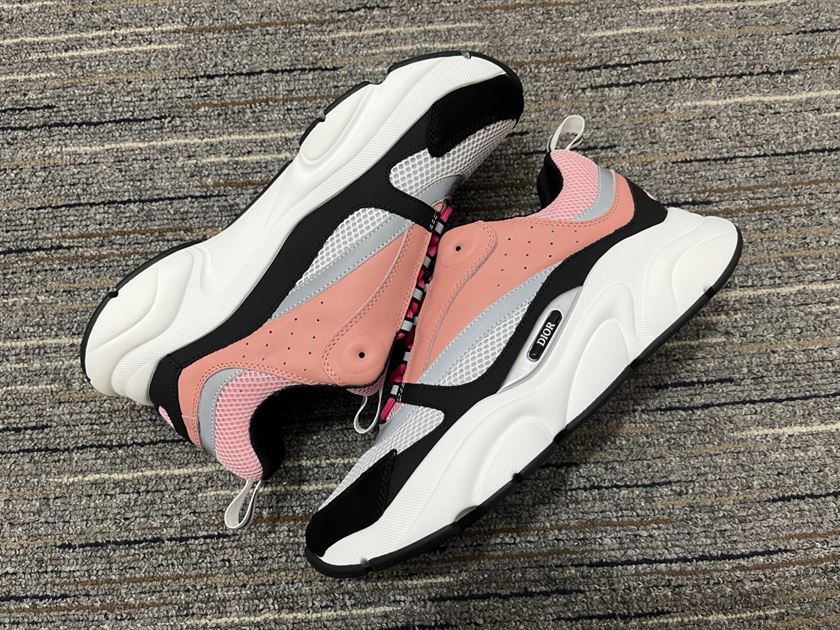 DIOR B22 SNEAKER PINK WHITE BLACK - DO104