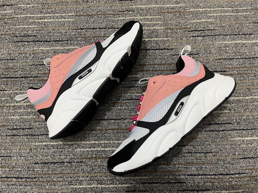 DIOR B22 SNEAKER PINK WHITE BLACK - DO104