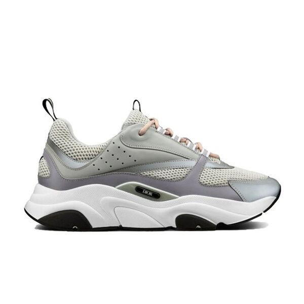 DIOR B22 SNEAKERS IN GREY AND WHITE - DO005