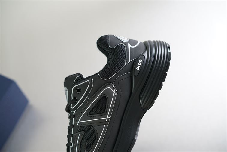 DIOR B30 SNEAKER BLACK MESH AND TECHNICAL FABRIC - DO074