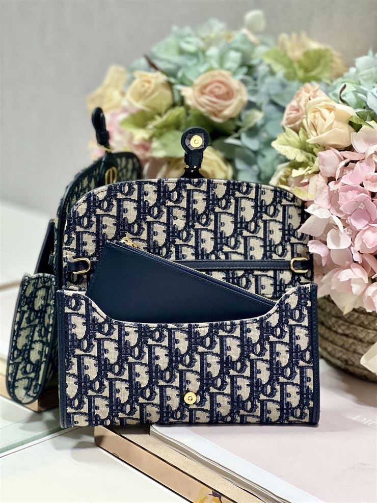 Dior Bobby East-West Pouch With Chain 'Blue'