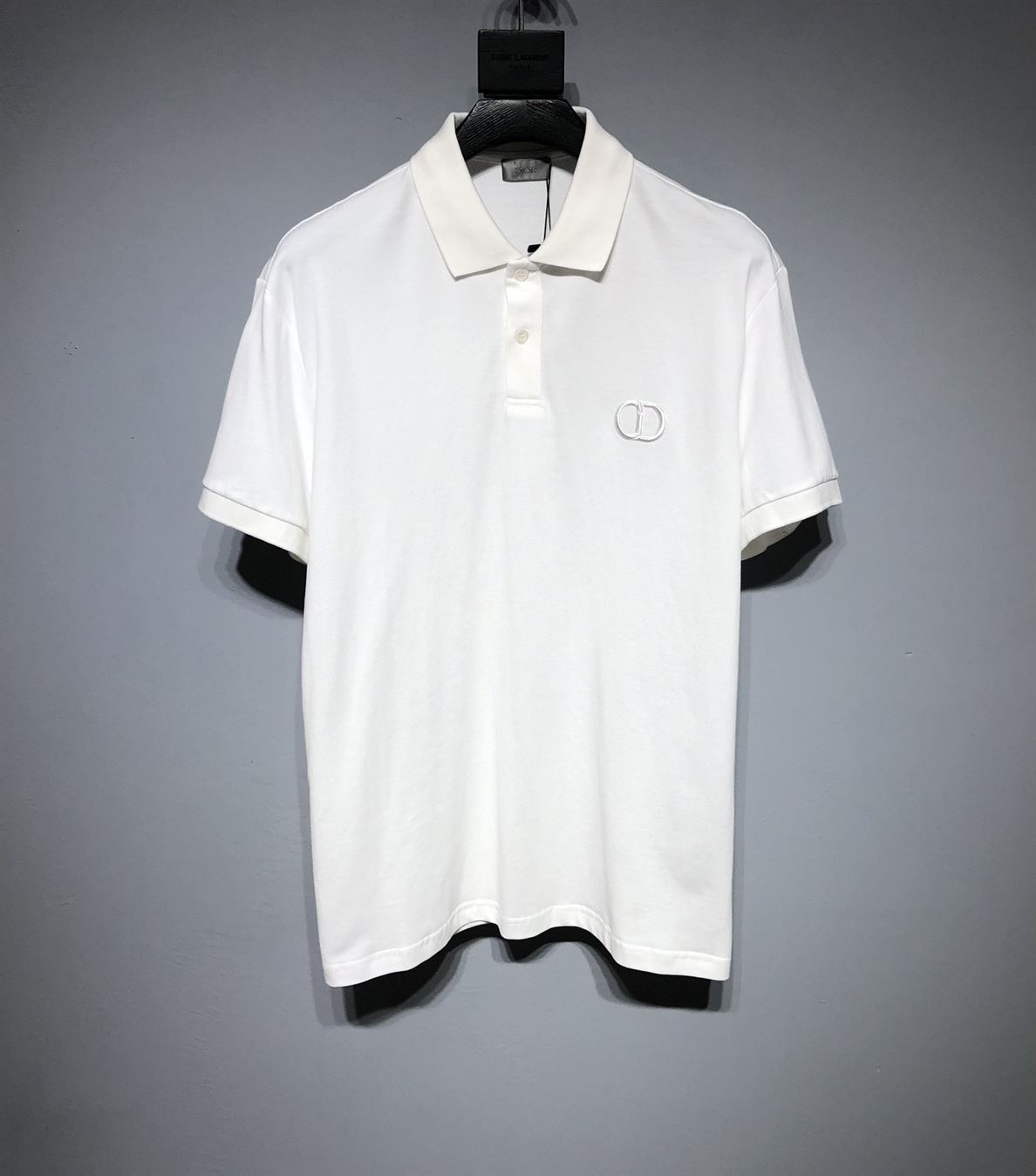 DIOR CD ICON POLO SHIRT WHITE COTTON PIQUÃ‰ - DOT025