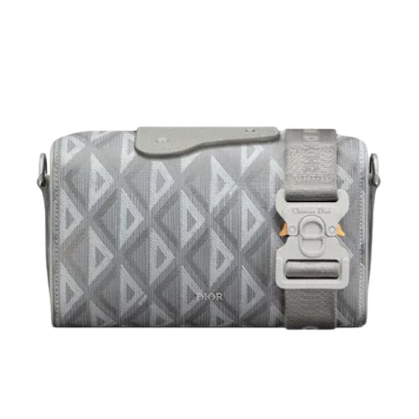 DIOR LINGOT 22 BAG GRAY CD DIAMOND CANVAS - DIO010