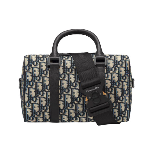 DIOR LINGOT 26 BAG BEGIN AND BLACK DIOR OBLIQUE JACQUARD - DIO045