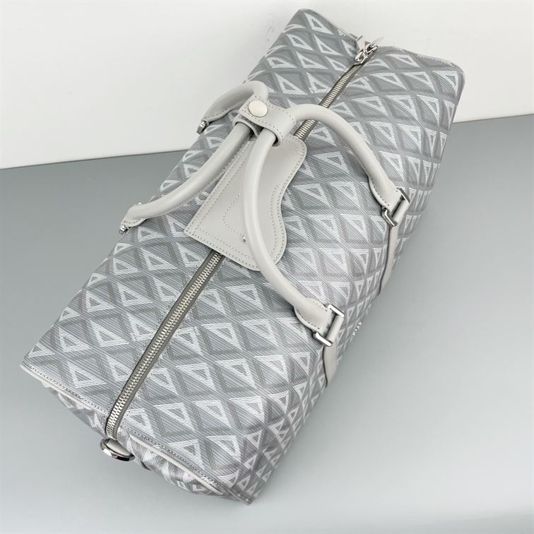 DIOR LINGOT 50 BAG GRAY CD DIAMOND CANVAS - DIO029