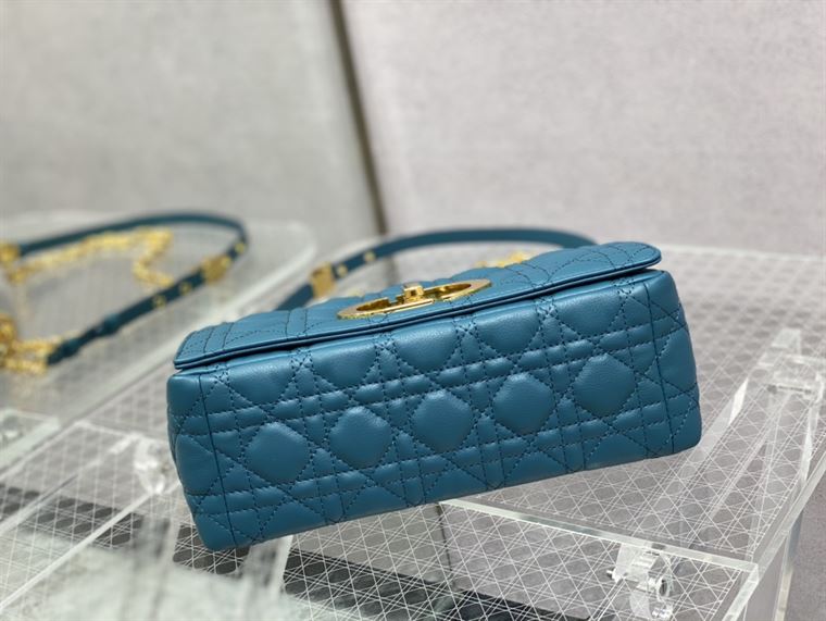 DIOR MEDIUM DIOR CARO BAG ROYAL BLUE SUPPLE CANNAGE CALFSKIN