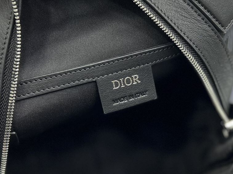 DIOR MINI RIDER SLING BAG BLACK CD DIAMOND CANVAS - DIO008