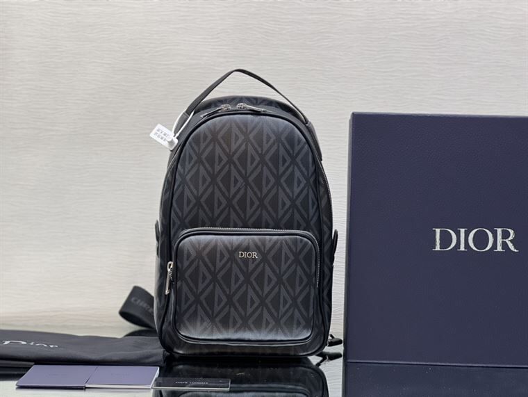 DIOR MINI RIDER SLING BAG BLACK CD DIAMOND CANVAS - DIO008
