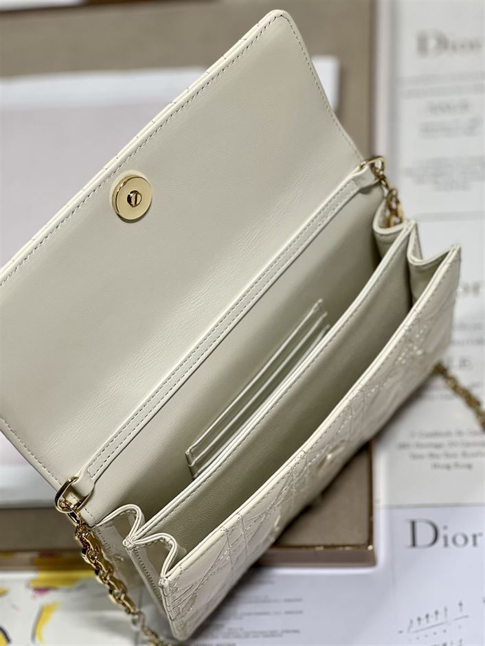 DIOR MISS DIOR MINI BAG BEIGE CANNAGE LAMBSKIN