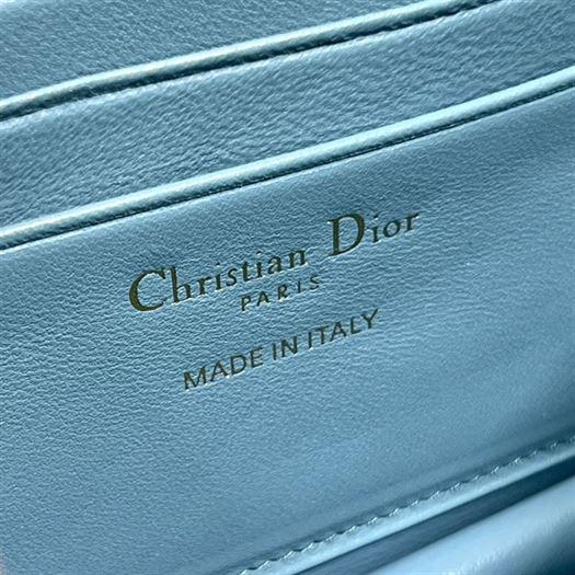 DIOR MISS DIOR MINI BAG BLUE CANNAGE LAMBSKIN
