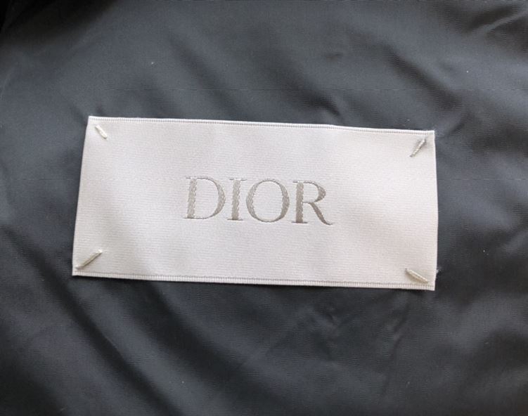 DIOR OBLIQUE DOWN JACKET BLACK NYLON TECHNICAL JACQUARD - DRC008